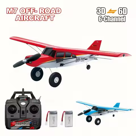 Qidi560 RC Plane Moore M7 Off-road 4CH Remote Control Airplane Brushless Fixed Wing Aircraft Model E