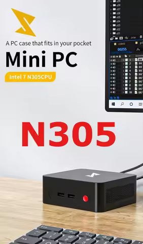 SZBOX Intel N305 Mini PC Windows 11 DDR4 32GB 1TB PCle3.0 NVMe SSD Wifi5 BT4.2 Office Mini PC