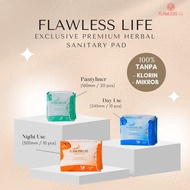 【Ready Stock】AUTHENTIC Flawless Life Sanitary Pad Herba Premium & Eksklusif