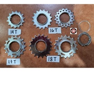 Fixed Gear 14T 16T 17T 18T cogs Fixie Sprocket lockring
