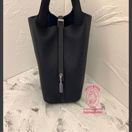 Rubyloveshermes愛馬仕hermes午夜藍picotin18銀釦