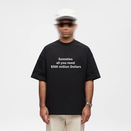 Verklig Studio Tshirt Boxy Fit Dollars Type Heavyweight T-shirt Men 210Gsm Out Black 20s