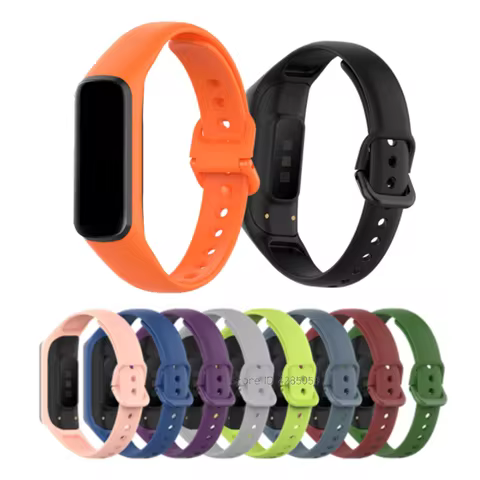 Soft Silicone Watch Band For Samsung Galaxy Fit 2 SM-R220 Replacement Smart Watch Sport Band Straps 