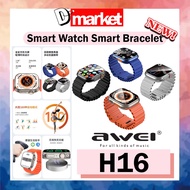 Awei H16 Wireless Ultra Smart Watch Bluetooth Multi Sport Call Remind Touch Screen IP67 Waterproof Call H-16 SmartWatch
