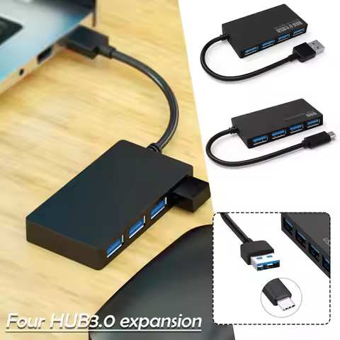 USB Hub 3.0 Multi USB Splitter 4 USB Port 3.0 2.0 For Pro PC Hub USB 3 0 Expander USB Power Adapter