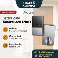 Aqara Smart Door Lock U100 Built-In Fingerprint Reader HomeKit Zigbee Edition Easy Installation