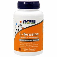 Now Foods, L-Tyrosine, Extra Strength, 750 mg 90 Veg Capsules