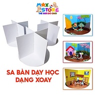 [ Tặng Keo Nến] Sa Bàn Kể Chuyện Dạng Xoay Phục Vụ Dạy Học Cho Bé Mầm Non và Tiểu Học