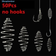 SEPTEMBER Fishing Accessories Floating Durable Bait Feeder Feeder Cage Spring Feeder Stops
