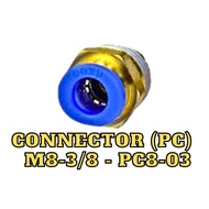 CONNECTOR (PC) M8-3/8 - PC8-03