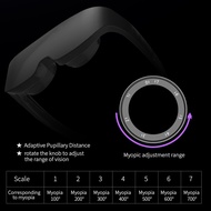 จอ WiFi ไร้สายแบบแว่นตาเสมือนจริงใช้งานได้2.1แว่น VR หน้าจอขนาดนิ้ว4K 60Hz สำหรับจอยักษ์