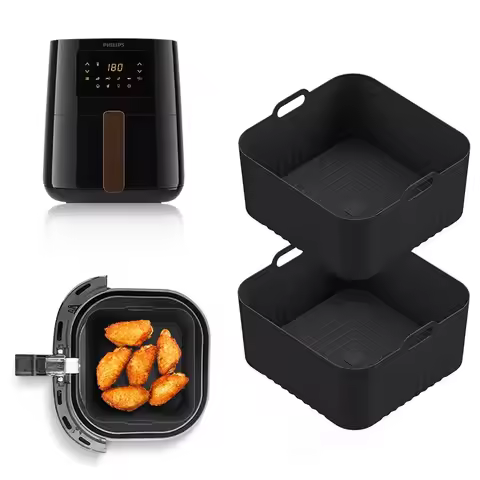 17cm Silicone Air Fryer Mould for for Philips HD9252 HD9200 HD9255 Air Fryer Accessories 4-5L Airfry