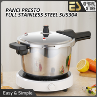 ES Panci Presto Stainless Steel Panci Steamer Panci Kukusan Anti Lengket Kapasitas 4 8 12 Liter