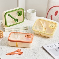 PERALATAN Bento Box Lunch Box with Utensils Meal Box Food Container Tupperware | Lunch Box Bento Box With Equipment