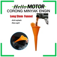CORONG MINYAK HITAM MOTORSIKAL OIL FUNNEL ENGINE OIL CASTROL MOTUL ELF STP SHELL PETRONAS Y15 LC135 