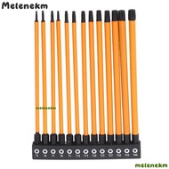 MELEN 13pcs Screwdriver Bit Set, Magnetic Head S2 Alloy Steel Impact Driver Bit Set, Durable CNC|Tip