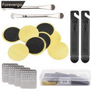 FOREVERGO Bicycle Tire Repair Kit with No Glue Patches Tire Lever and Rasper Inner Tube Fast Punctur