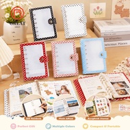 GREATMY A7 Binder Cover,  PVC Polka Dot  Binder, INS A7 Polka Dot Photocard Holder Album Shell Kpop 