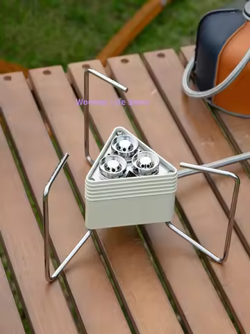 Triple Burner Camping Stove Windproof EN417 Gas Stove Portable Outdoor Cooking Stove High Flame Buta