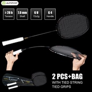 Raket Bulu Tangkis ALPSPORT XHP 6U G5 T700 Raket Bulu Tangkis 28LBS Serat Karbon Penuh ALP