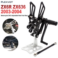 Motorcycle CNC Adjustable Rear Set Rearsets Footrest Foot Rest For Kawasaki Ninja ZX6R ZX636 ZX-6R Z