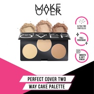 Make Over TWC two way cake Palette - Make Over Compact Powder, 3 Colors