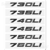 Car Trunk Letters Logo Badge Emblem Decal 3D ABS Sticker For BMW 7 Series 730i 735i 740i 745i 750i 7