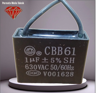 Kapasitor CBB61 1 uF 5%SH 630VAC 50/60Hz