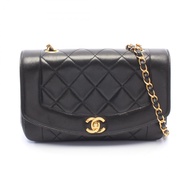 【二手】香奈兒 (Chanel) CHANEL 絎縫 Diana 翻蓋單肩背包 A01164 黑色羊皮（綿羊皮）絎縫 Diana 鏈條肩背包 女士