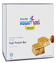 [USA]_Doctors Best Weight Loss - Old Fashion Strawberry  Peanut Protein Diet Bar (7/box)