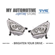 (TYC) Perodua Myvi Icon 1.5 2015 -2017 Head Lamp, Lampu Depan, Lampu Besar (TYC) (White LED)