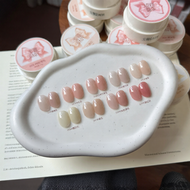 GAOY | เจลทาเล็บสีขาวเพิ่มความสว่าง โทนสีเขียวมรกต