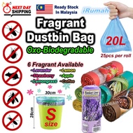 25pcs CASA Oxo-Biodegradable Fragrant Dustbin Bag Basket Liner Bag Scented Garbage Plastic Wangi Perfume