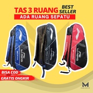 Badminton Bag Racket Backpack LI-NING Badminton 3 Zipper