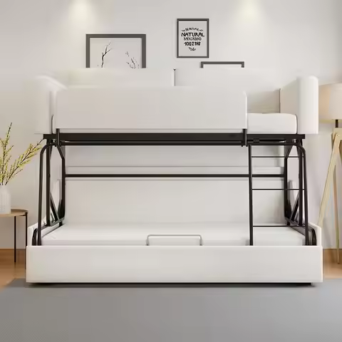 Sofa folding bunk bed Small apartment Living room Multifunctional dual-purpose fabric sofa bed Child