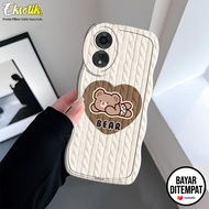Case Oppo A18 / A38 Gelombang - Eksotik - Casing Oppo A18 / A38 - Silikon Oppo A18 / A38 - Motif Aesthetic Lucu - Cassing - Aksesoris Hp - Kesing Oppo A18 / A38 - Cover Hp - Mika Hp - Softcase Oppo A18 / A38 Terbaru