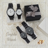 Jam Tangan Polo Couple Watch Set Lelaki/Perempuan Stainless Steel Watches Men/Women With
