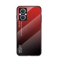 Sent From Thailand Case OPPO Reno7Z Double-Color Glass Shockproof Phone Reno 8Z Soft Edge Gradient