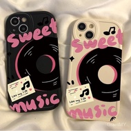 Simple Vinyl Record Music Protective Case Phone Case For OPPO A3s A5 A5s A7 A8 A9 A11 A11 A12 A15 A1