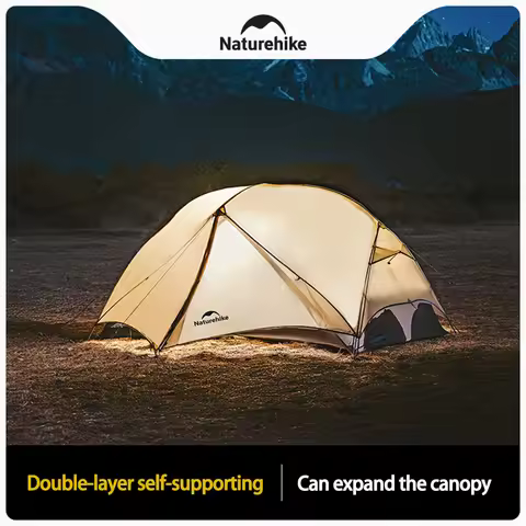 Naturehike UL Camping Tent Ultralight Portable 2 Person 15D Nylon Waterproof 3 Seasons Tent Outdoor 