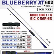 ready stock joran pancing kenzi blueberry xt carbon 180 cm - biru 17lb