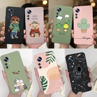 For Xiaomi 12T Pro Fashion Cute Bear Cartoon Soft TPU Silicon Case Cover For Xiaomi Mi 12T Pro Xiaom
