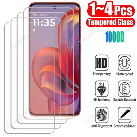 1/4PCS Tempered Glass For Motorola Edge 50 Neo 60 70 G06 Power G100 Pro G56 G86 X70 Air Moto E14 E15