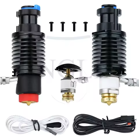 For E3D Revo Hotend Kit V6 Heatsink Brass Nozzle Ceramic Heating Core 104Nt Thermistor for Ender 3 E