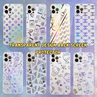 Samsung A02 A02s A12 A22 A32 4G 5G Transparent Modern Back Sticker Cover Protector Skins