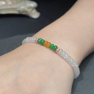 冰種多彩翡翠算盤珠手珠手鍊 | 天然緬甸玉A貨翡翠 | 送禮