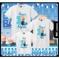 【Birthday Design】Boss Baby Birthday Theme Family T-shirt