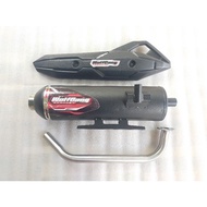 Original Wolfgang Standard Racing Exhaust for Vario Motorcycles BEAT Scoopy Mio Aerox Lexi Nmax Free