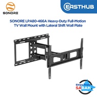 SONORE LPA80-466A 37–86 Inch Full Motion TV Wall Mount Heavy Duty Adjustable Bracket 80KG