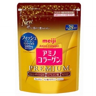 【正品保障现货】 Meiji Amino Meiji Collagen Powder Golden Platinum Edition Collagen 196g  明治氨基酸胶原蛋白粉加强版